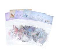 Waterproof PET Scrapbooking Stickers Butterflies Dragonfly