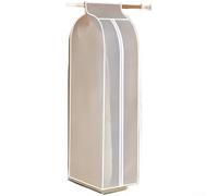 Waterproof PEVA Garment Bag 3D Deep Design(E) | See-through design, quick ID, fits standard suits, 90x30x50cm, closet organization