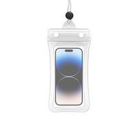 Waterproof Phone Bag,Floating Touch Screen Dry,Waterproof Phone Case with Lanyard | for Men Women Surfing Snorkeling Drifting Swimming Outdoor Cruise Travel Beach White