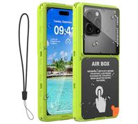 Waterproof Phone Case 6.9", Underwater Phone Case for Swimming Snorkeling, Universal Fit for iPhone 16/15/14/13/12 Pro Max, Samsung S25/S24/S23 Ultra (Light Green)