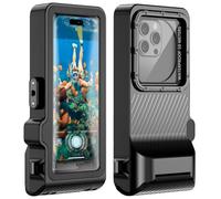 Waterproof Phone Case for Snorkeling - Underwater Touchscreen Housing, Universal Underwater Photo&Video Diving Case for iPhone 16/15/14 Pro Max Samsung Galaxy S25/S24 Ultra Up to 6.9'' Black