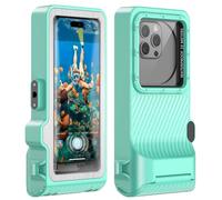 Waterproof Phone Case for Snorkeling - Underwater Touchscreen Housing, Universal Underwater Photo&Video Diving Case for iPhone 16/15/14 Pro Max Samsung Galaxy S25/S24 Ultra Up to 6.9'' Teal