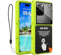 Waterproof Phone Case, Underwater Snorkeling Diving Phone Case for iPhone 16/15/14/13 Pro Max, Samsung Galaxy S25/S24/S23 Ultra, Google/Moto Up to 6.9'' (Fluorescent Green)