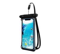 Waterproof Phone Case with Lanyard - Floating Transparent Touch Screen Waterproof Beach Accessories for Cruising, Diving, Kayaking, Snorkeling and Water Sports, Black, Se référer à la description