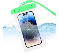 Waterproof Phone Holder - Boating Activity Cellphone Holder,Touchscreen Phone Pouch with Lanyard for Cycling Boating Camping Kayaking Cruise Water Park Fishing Rafting Beach Snorkeling Green
