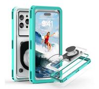 Waterproof Phone Pouch Case, IPX8 Water Proof Phone Case for Swimming Holiday Beach Trip Snorkelling,6.9" Underwater Phone Cases Drop-proof 30M/100ft Dry Bag for iPhone 16 15 14 13 12 11 Pro Max,S24