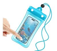 Waterproof Phone Pouch - Clear Floating Touch Screen Case, Portable Dry Bag Case Universal Underwater | Protective Gear Secure Neck Lanyard For Beach, Cruise Travel