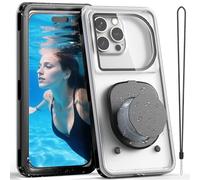 Waterproof Phone Pouch IPX8 100ft/30M, Waterproof Phone Case fits for iPhone 11-17 /Pro Max,Sam S24 (Up to 6.9"), Drop-Proof & HD Touchscreen Water Proof Phone Case for Swimming,Snorkeling (Black)