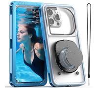 Waterproof Phone Pouch IPX8 100ft/30M, Waterproof Phone Case fits for iPhone 11-17 /Pro Max,Sam S24 (Up to 6.9"), Drop-Proof & HD Touchscreen Water Proof Phone Case for Swimming,Snorkeling (Blue)