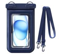 Waterproof Phone Pouch, Sensitive Touch Screen Film, 13x21cm, IPX8 Double Space Cell Phone Case, Detachable Lanyard, Secure Triple Seal Lock, For Travel, Holidays, And Water Adventures Navy blue
