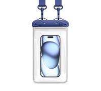Waterproof Phone Pouch | Universal Waterproof PVC Touch Screen Bag 21.5 X 12.5 X 2 Cm Adjustable Lanyard 36-75 Cm Double Layer Sealed Design | Protective Case For Beach, Natat, Purplish Blue, Se