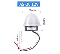 Waterproof Photocell Sensor Switch For 220V 12V For Street Light Systems With Dusk To Dawn Auto On Off Functionality(AS-20 (12V))