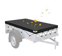 Waterproof Pick-up Bed Cover - Windproof Protection - Tear Resistant Canvas Design, 5ft Bed Length | 6 Piece Hook Kit, Quality Textile