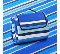 Waterproof Picnic Blanket 200x200cm, 3 Layers Picnic Mat With Cotton,Extra Large Beach Travel Blanket,Sandproof Foldable Washable Outdoor Beach Rug Mat With Handle for Camping Park Garden Hiking