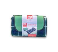 Waterproof Picnic Blanket Rug Beach Mat Tartan Pattern Outdoor Foldable Camping