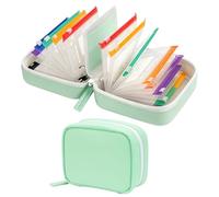 Waterproof Pill Bag Set,Leakproof Reusable Zippered Storage Case, Lightweight and Waterproof for Storing Drugs and Health Products(Green)