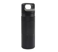 Waterproof Pill Box Keychain Aluminum Alloy Pocket Holder Keychain Lightweight Travel Case Medicine Bottle Pocket Case Corrosion Resistant Lightweight