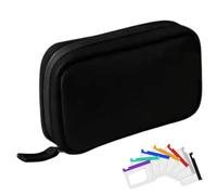 Waterproof Pill Box - Reusable Weekly Box with 7 Zippered Pouches - Pill Container - for Supplement Tablets Home Travel Bag Pocket Office Camping