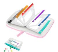 Waterproof Pill Container - Storage Bag for Tablets with 7 Zipper Compartments - Pill - for Pills Supplement Home Travel Business Trip Handbag Pocket Ta