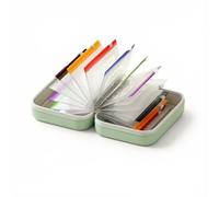 Waterproof Pill Organizer Pouch Set with 14 Color-Coded Pouches | Large Capacity Travel Pill Organiser Pouch Reusable Medication Storage Box Flexible Binder Ring Design Waterproof Protection