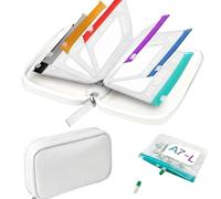 Waterproof Pill Organizer Set, Daily Large Pill Organizer for Seven Days, Pill Storage with 14/7 Color-Coded Pouches, Reusable Travel Medicine Organizer