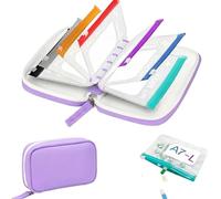 Waterproof Pill Pouch Set-7/14pcs Bags Inside,A8 Waterproof Pill Organizer Set,7 to 14 Days of Meds & Medicine Crush-Resistant Shell