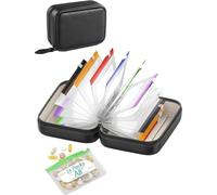 Waterproof Pills Pouch Set, 14pcs Set A8 Waterproof Tablet Organizer Set with Binder Self-Sealing Design, Reusable Medicines Storage Weekly Medicines Organizer with Writable Notes for Travel Purse Use