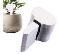 Waterproof Plant Label Stakes, 100 Pieces Writable Tags, 5 x 7 cm PVC Planter Labels with Durable Build, Garden Marker Stakes, Outdoor Plant Tags with Practical Design, Accessory for Balcony Backyard