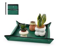 Waterproof Plant Repotting Mat, Foldable Potting Mat , Gardening Transplanting Mat ,Wipe-Clean Garden Potting Pad for Indoor Outdoor Plants, Succulents, Soil Change (29.5×29.5in - Oxford（Green）)