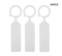 Waterproof Plant Tags 100Pcs Thick Plastic Garden Hanging Labels for Nursery Seedlings - White