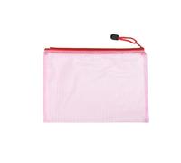 Waterproof Plastic Folder 6Pcs Waterproof Plastic Zipper Pouch Document Bag A3 A4 B4 B5 File Pockets Bill Folders Office Home Supply(6Pcs B5 Pink)