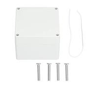 Waterproof Plastic Project Box, 120 X 120 X 90mm Cuboid ABS IP65 Electronic Junction Box Enclosure for Outdoor Universal Project Without Fixed Ear