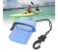 Waterproof Plastic Transparent Kayak Seal Box, Underwater Diving Dry Storage Box with Rope Hook for Surfing, Canoe and Kayak (Blue)