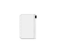 Waterproof Plastic Wallet 10Pcs A5 A6 A7 Binder Pocket Folders with Zipper for Notebook Waterproof PVC Document Filing Bag 6 Ring Divider(A7 10Pcs)