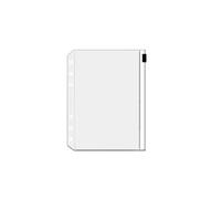 Waterproof Plastic Wallet 10Pcs A5 A6 A7 Binder Pocket Folders with Zipper for Notebook Waterproof PVC Document Filing Bag 6 Ring Divider(A5 10Pcs)