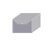 Waterproof Plastic Wallet A5 Folder Bag 10-50Pcs Transparent Plastic Water File Holder Paper Office Supplies Documents Sheet Protectors(A5-20PCS)