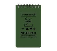 Waterproof Pocket Notebook - Portable Top-Spiral Journal, 50 Page Waterproof Notepad, Durable Memo Pad | Compact Notebook For Work, School, Field Notes, Outdoor Recording And Travel Use