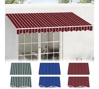 Waterproof Polyester Awning Fabric for Retractable Garden Awnings, Outdoor Balcony Canopy Cover, 1.5/2/2.5/3/3.5/4.0m Wide (Wine Red, 7x3.0m)