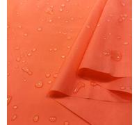 Waterproof Polyester Fabric Taffeta Material by The Metre,150cm Wide Lightweight Upholstery Fabric for DIY Crafts/Raincoats/Umbrellas/Tents (Orange)