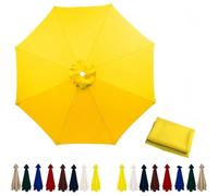 Waterproof Polyester Replacement Umbrella CanopyThick Sun Protect Cover for Patio Garden Ln Pool & PorchEasy to Install Outdoor