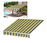 Waterproof Polyester Sun Shade Shelter Canvas, Outdoor Sun Shade Window Awning With UV Protection（Frame Not Included）, Window Door Sunshade Shelter Canvas, Patio Awning Fabric Replacement(4x3m(13x10ft