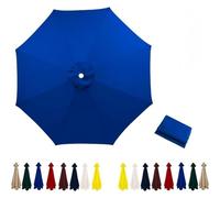 Waterproof Polyester Umbrella Canopy Replacement Thick Sun Protect Cloth Easy to Install for Patio Garden Ln Pool and Porch