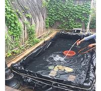 Waterproof Pond Liner 5x5m - Heavy-Duty Membrane Resistant to Moisture Punctures & Tears for Fish Ponds Water Features & Landscaping Projects