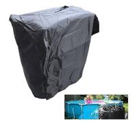 Waterproof Pool Pump Cover, 420D Oxford Fabric with Sealed Seams for Intex/Krystal Clear Sand Filters, Adjustable Drawstring & Rear Zipper Hose Access, UV/Sun/Rain for PROTECTION