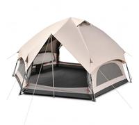 Waterproof Pop-Up Yurt Tent for 4-8 People, Double-Layer Cabin