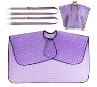 Waterproof Post Surgery Shower Cape Cover with Lanyard Drain Holder for Mastectomy, Chest or Shoulder Surgery, Mastectomy Recovery Supplies, Post Surgery Shower Protection