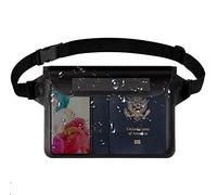 Waterproof Pouch with Waist Strap,Waterproof Pouch with Adjustable Belt,Waterproof Fanny Pack,Perfect for Boating Swimming Snorkeling Kayaking Beach Pool Water Park (1 Pack)