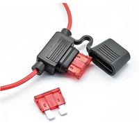 Waterproof Power Socket Small Blade Type Inline Inline Fuse Holders with 10A Fuse auto Car Replacement Fuses Length 16AWG Protected circuits