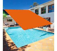 Waterproof Privacy Screen 1x1.2m for Balcony Garden & Terrace - UV Resistant Shade Sail with Support Ropes Ideal for Outdoor Spaces Orange