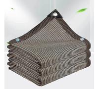 Waterproof Protection Shade Sail 6x6m Brown Rectangular Canopy Anti- Sunshade Netting for Patio Garden & Deck Outdoor Sun Shelter Fabric